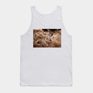 Red Deer Doe Resting in Bracken Tank Top